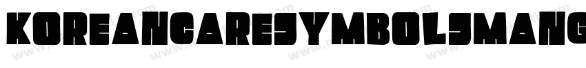 KoreancaresymbolsMango Reg字体转换